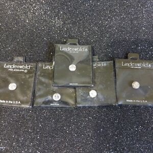 Lot of 5 Lindenwold 1 Carat Round CZs, Estate Item